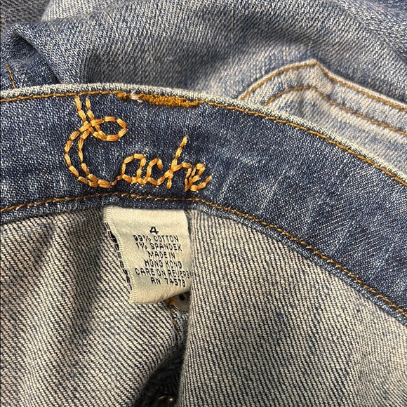 Cache Blue High Rise Embellished Jeans - Picture 3 of 4